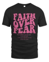 Faith Over Fear Christian Hoodie Bible Verse Aesth