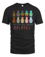 Life is All About Balance T Shirt (Yoga Hamsa Hands Buddha)