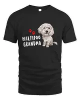 Maltipoo Grandma Dog Shirt Perfect For Maltese Poodle Dog Mom Gift