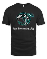 Port Protection AK Native American Tribal Orca Killer Whale Long Sleeve T-Shirt
