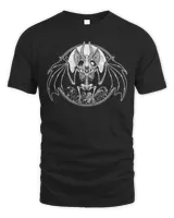 Bat 2 T-Shirt | Dark Cottagecore Clothing | Dark Academia Aesthetic | Goblincore Shirt | Witchy Apparel | Cute Goth Tee | Creepy Spooky Cute