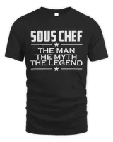 Womens Sous Chef Design - Gift For Sous Chef V-Neck T-Shirt