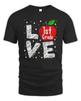 Love 1st Grade Apple Funny Back To School Teacher Gift