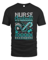 Ugly Christmas Nurse Shirt Candy Cane Holiday Party RN LPN T-Shirt