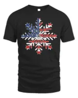 Patriotic Snowflake - Liberal  Democratic Tshirt for July 4