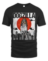 Funny Vintage Japanese Dogzilla Bluetick Coonhound T-Shirt