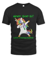 Kabuki Syndrome Warrior  Never Give Up  Support Kabuki Syndrome Warrior Gifts3 T-Shirt