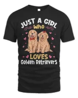 Golden Retriever Goldie Dog Just a Girl who Loves Golden Retrievers 437 paws Retrievers