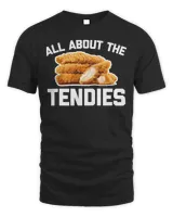 Chicken Chick All About The Tendies Tshirt funny cute chicken tenders food 183 Rooster Hen