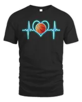 Basketball Coach Heartbeat Pulse Basketball player and fans s 223 basket Basketball