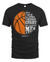 Basketball Coach Christian Basketball I Can Do All Things Philippians 19 Basketball