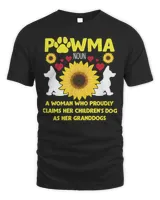 Dog Sunflower Grandmother Dog Lover Paw Flower with Hearts 517 paws