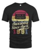 Awesome Since April 1991 Retro T-Shirt