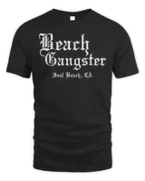 Beach Gangster Surfer Summer Ocean Palm Trees Beach Bum Shirt