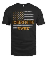 I cheer For The Punter Retro Flag American Fan Football Shirt