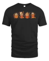 Latte Fall Coffee Pumpkin Spice Autumn Season Thanksgiving Shirt