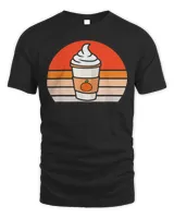 Retro Sunset Cute Pumpkin Spice Latte Shirt