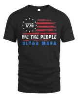 Ultra MAGA We The People Anti Biden US Flag Pro Trump Shirt