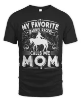 Womens Vintage Mom Of Barrel Racer Mom Horse Riding Cowgirl 128
