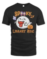 Boo Halloween Costume Spooky Library Shirt