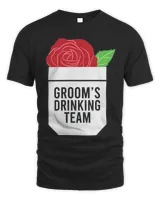 Groom’s Drinking Team Pocket Engaged Bachelor Party Squad T-Shirt