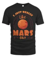 Mars Red Planet Ring Solar System Atmosphere Space T-Shirt