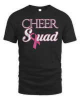 Cheer Squad Breast Cancer Awareness Month ribbon Pink T-Shirt