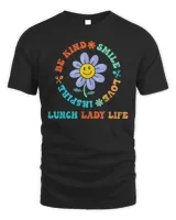 Lunch Lady Retro Groovy Floral School Lunch Lady Life Shirt