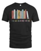 I Read Banned Books Week Librarian Reader Nerd Tee Shirt