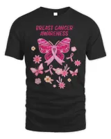 In october We Wear Pink Butterfly Breast Cancer Awar Tee Shirt