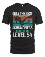54 Scuba Diving Level 54 Year Diver Snorkeling10952 T-Shirt