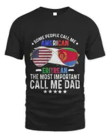 Eritrean American Dad Fathers Day Papa Eritrea T-Shirt