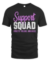 Support squad Domestic violence Awareness purple T-Shirt