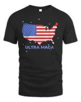 Ultra Maga Proud Anti Biden US Flag Shirt