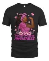 Breast Cancer Awareness In October We Wear Pink Black Woman hfe Survivor October