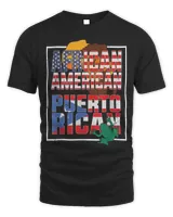 African American And Puerto Rican Flag American Puerto Rican T-shirt