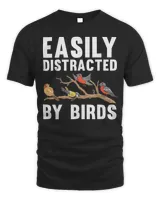 Easily Distracted By Birds Tee Shirt