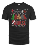 Red Buffalo Plaid Nurse Christmas Shirt
