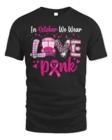 School Bus Drivers We Wear Pink Breast Cancer Awareness Shirt