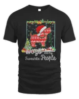 Dogs Are My Favorite People Christmas Tee Shirt