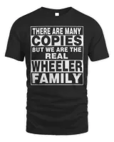 WHEELER Surname Family Name Personalized WHEELER T-Shirt