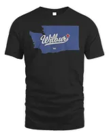 Wilbur Washington WA Map Shirt