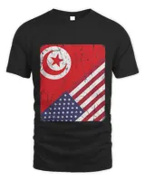 Tunisian American Flag Tunisia T-Shirt