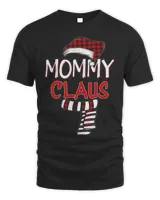 Funny Mom Christmas Santa Claus Red Plaid Shirt Mommy Claus