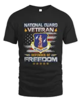 U.S Army National Guard Veteran American Flag Vintage Mens 191