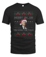 Confused Joe Happy Holidays Hilarious Political Santa Claus Ugly Christmas 2022 Ornament
