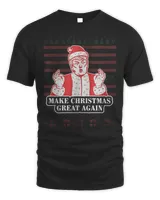 Make Christmas Great Again Donald Trump Santa Claus Ugly Christmas 2022 Ornament