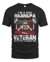 Mens Grandpa Quote Im A Dad Grandpa Veteran. Fathers Day For Men 245