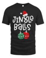 Jingle Balls Tinsel Tits Matching Christmas Couples T-Shirt