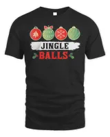 Jingle Balls Tinsel Tits Matching Couple T-Shirt